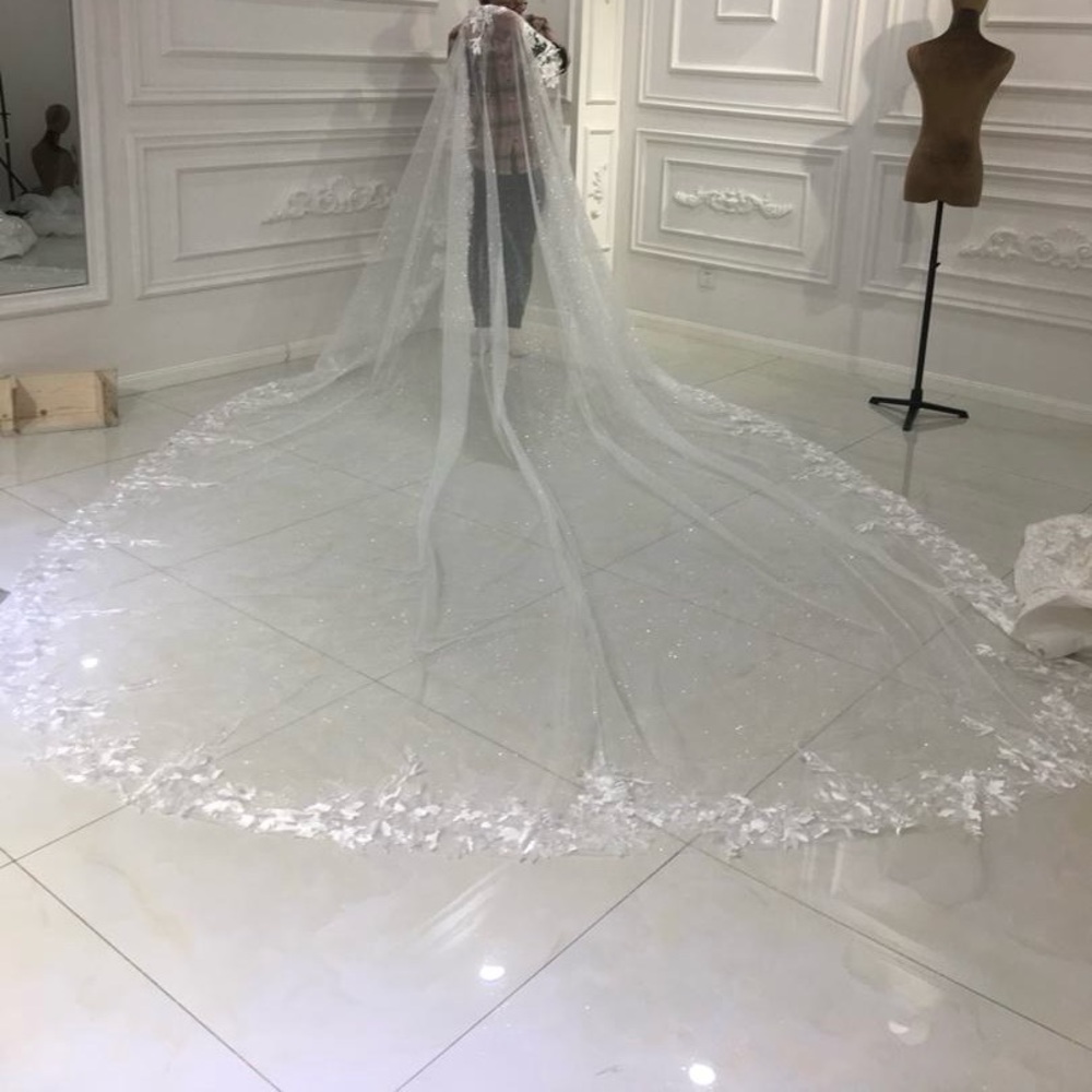Modest Wedding Dress + Veil - Picture 6 of 8
